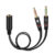 Audio Splitter Cable 1 Female to 2 Male 3.5mm