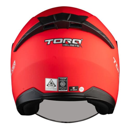 TORQ Atom Matt Red Helmet - Image 2