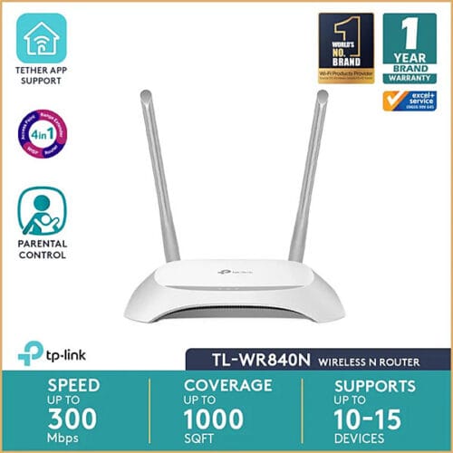 TP-Link WR840N | 300 Mbps Multi-Mode WiFi Router - Image 2