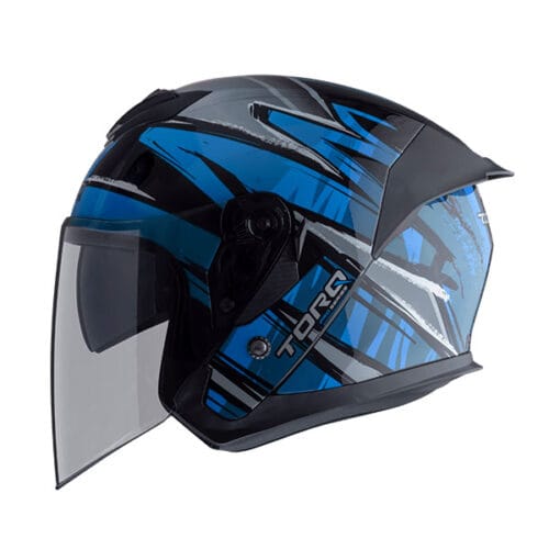 TORQ Arrow Revali DOT Certified Helmet Blue+Black - Image 2