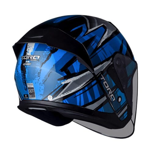 TORQ Arrow Revali DOT Certified Helmet Blue+Black - Image 3
