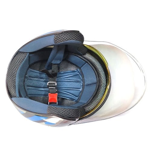 Stealth Helmet 882 Decor Black/Blue Dual Visor - Image 4