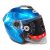 Safety Helmet 603 Blue Glossy Plain