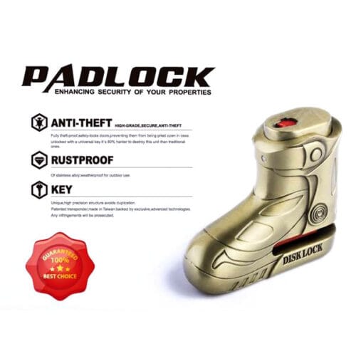 Lock for Bike Hydrolic/Disc Padlock Metal DS-68 - Image 2