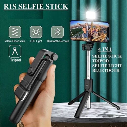 Selfie Stick+Monopod with Selfie Light & Bluetooth Remote - Image 2