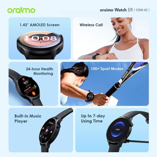 Oraimo Watch ER Calling Smart Watch OSW-42 - Image 3