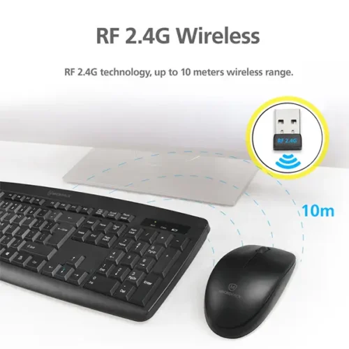 Micropack Wireless Keyboard Mouse km-203w