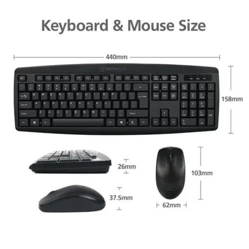 Micropack Wireless Keyboard Mouse km-203w