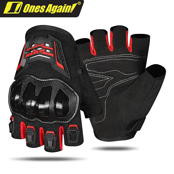hand-gloves-half-ones-again-MG-14D-Red-01 hand gloves ones again mg14d