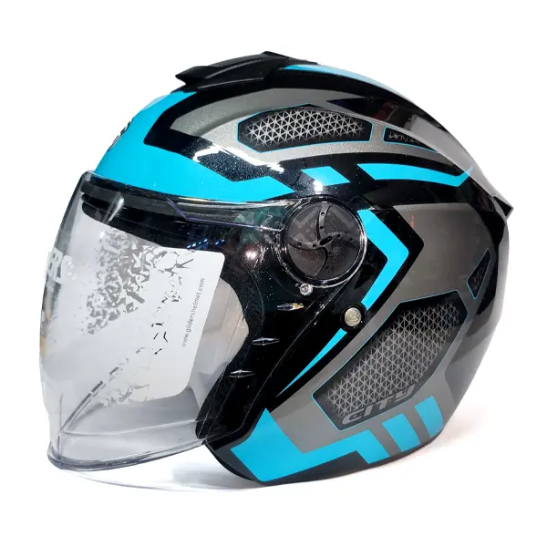 gliders city d4 helmet cyan black 01