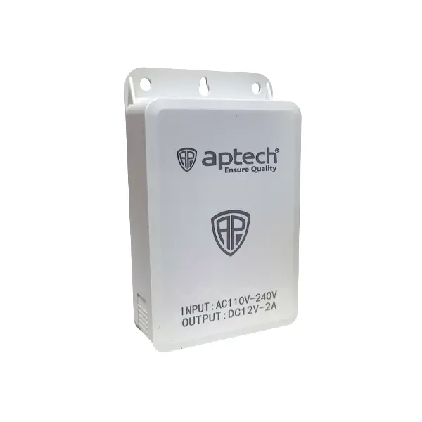 power-adapter-aptech-pa100-12v-01 12V 2A Aptech PA-100 Power Adapter Outdoor for CCTV - Image 1